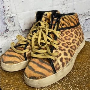 Reebok Last Kings animal print sneakers 11 (rare!)